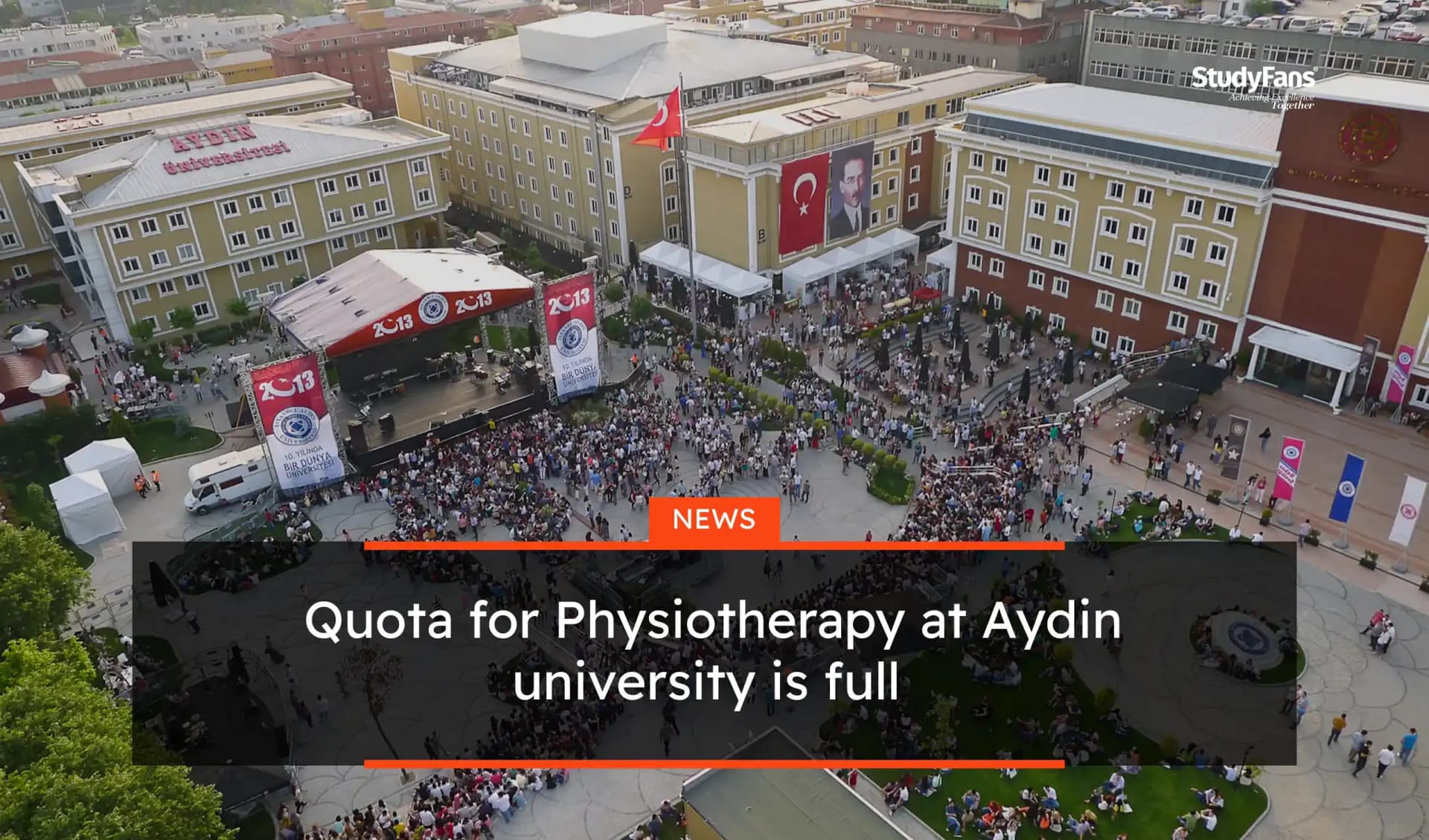 Quota for Physiotherapy at Aydin university is full