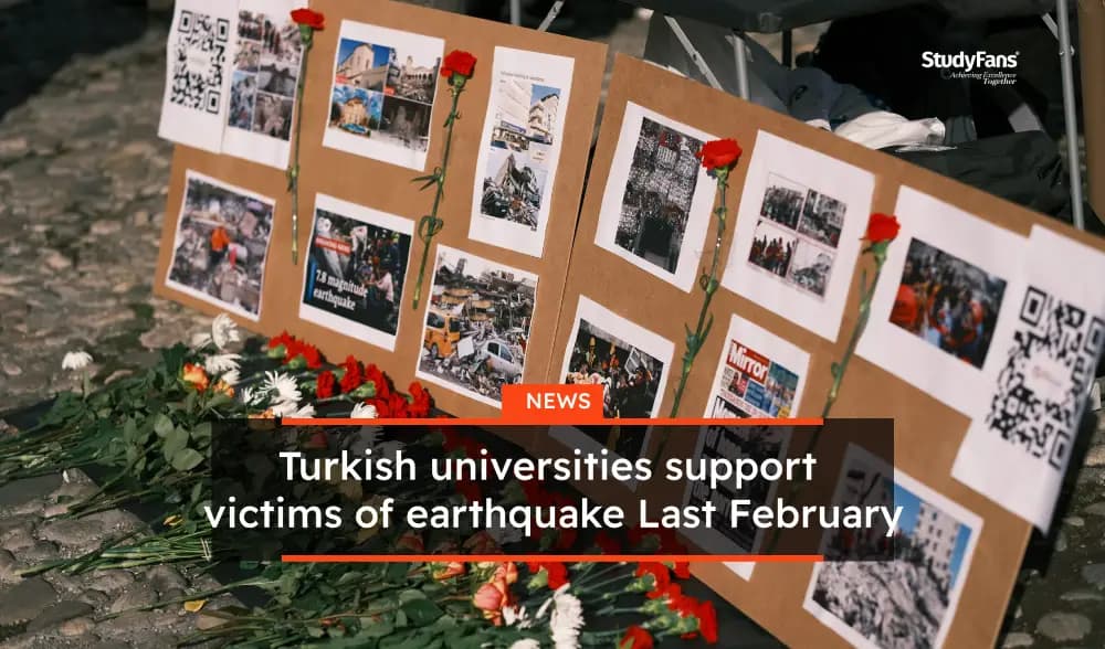 Turkish universities support the victims of the earthquake Last February