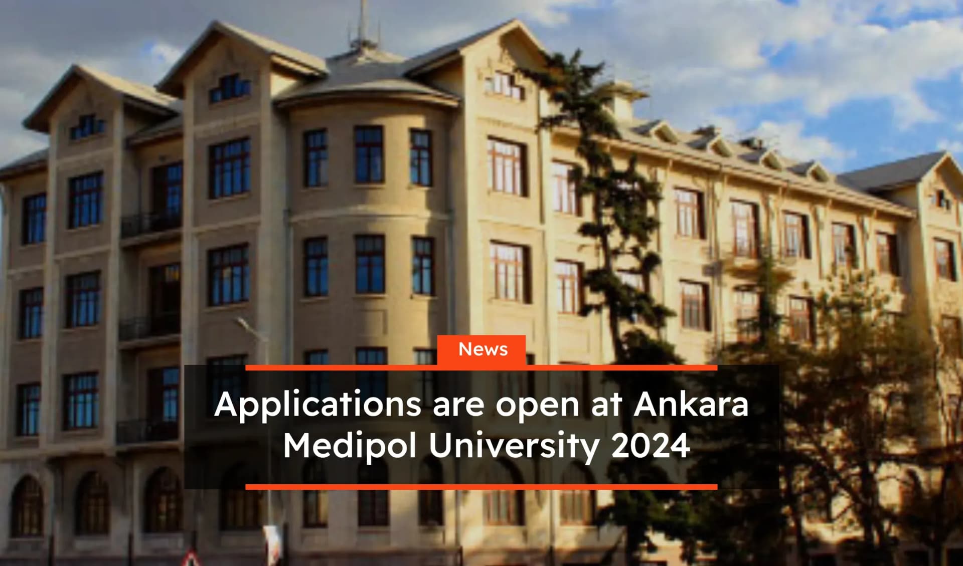 Applications are open at Ankara Medipol University 2024