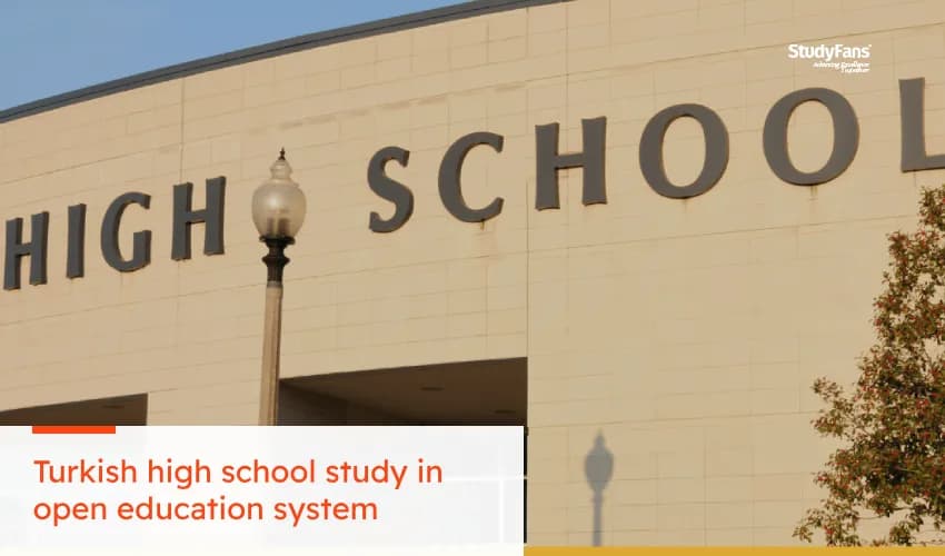 Turkish high school study in open education system